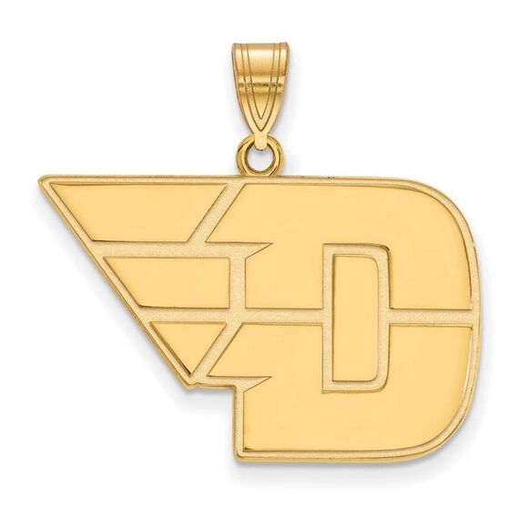 10k Yellow Gold U of Dayton Large Pendant